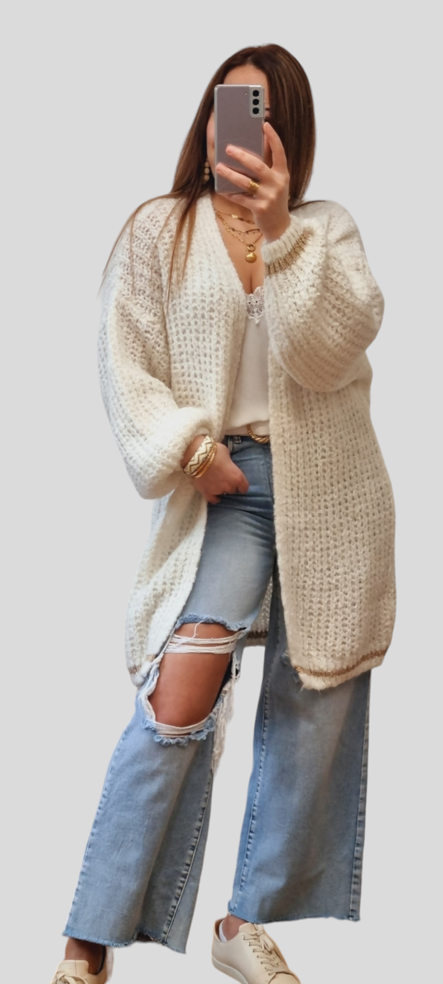 Cardigan Mi-long