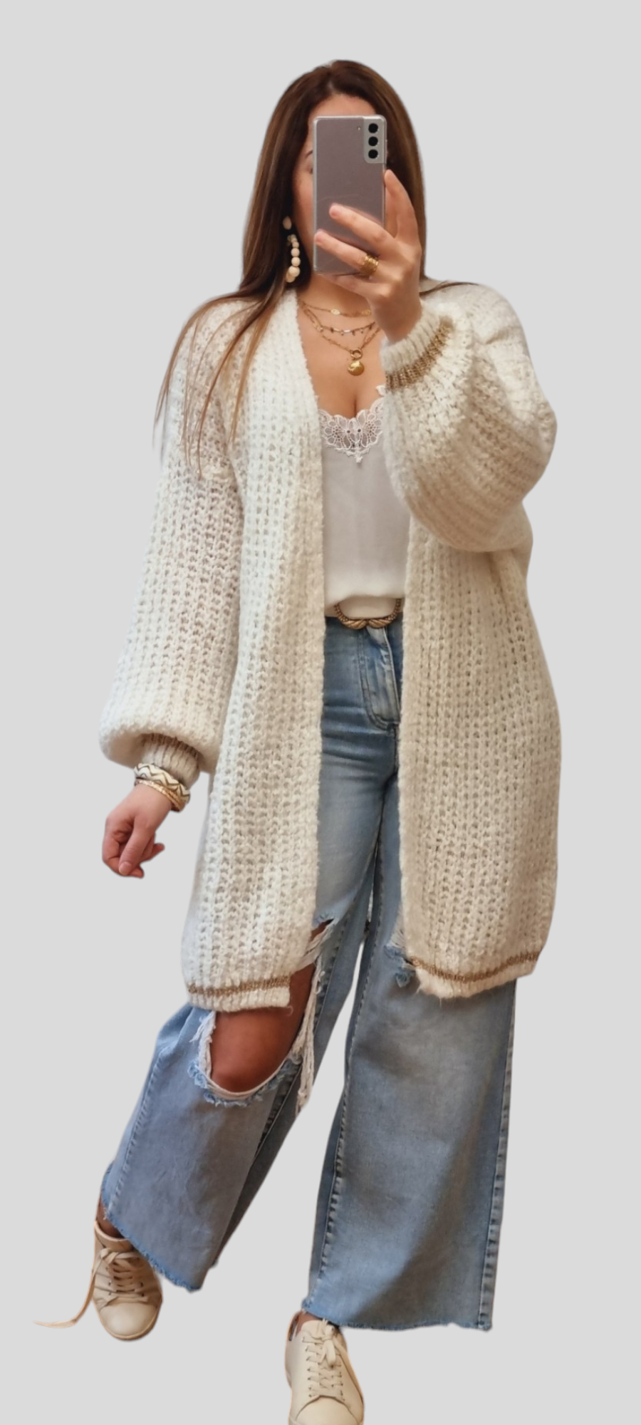 Cardigan Mi-long